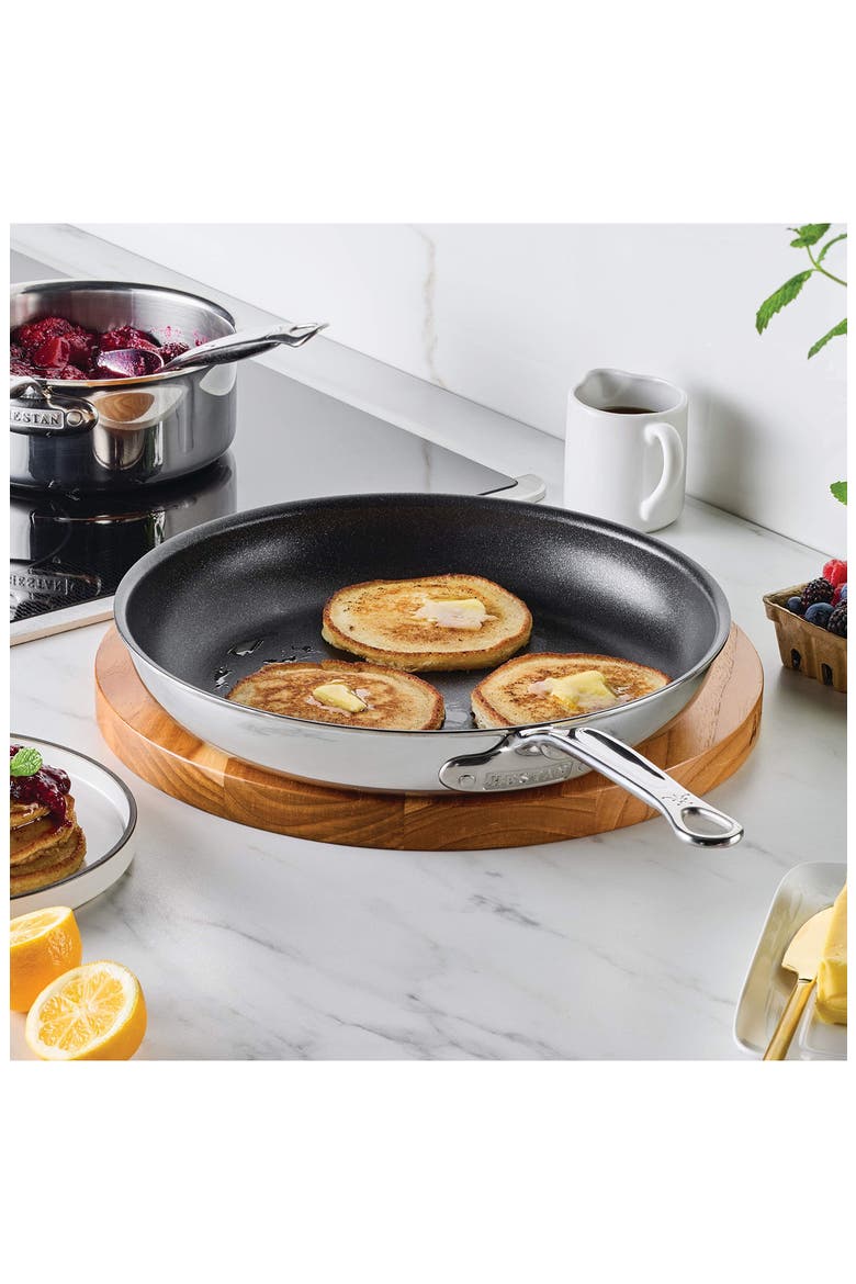 ProBond® Luxe 2-Piece Professional Clad Stainless Steel with TITUM® Nonstick Skillets, Alternate, color, NO COLOR