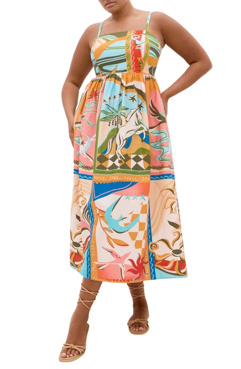 Wild Soul Cotton Maxi Sundress (Plus)