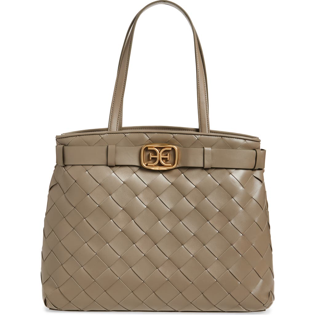SAM EDELMAN SAM EDELMAN CLEO WOVEN LEATHER TOTE
