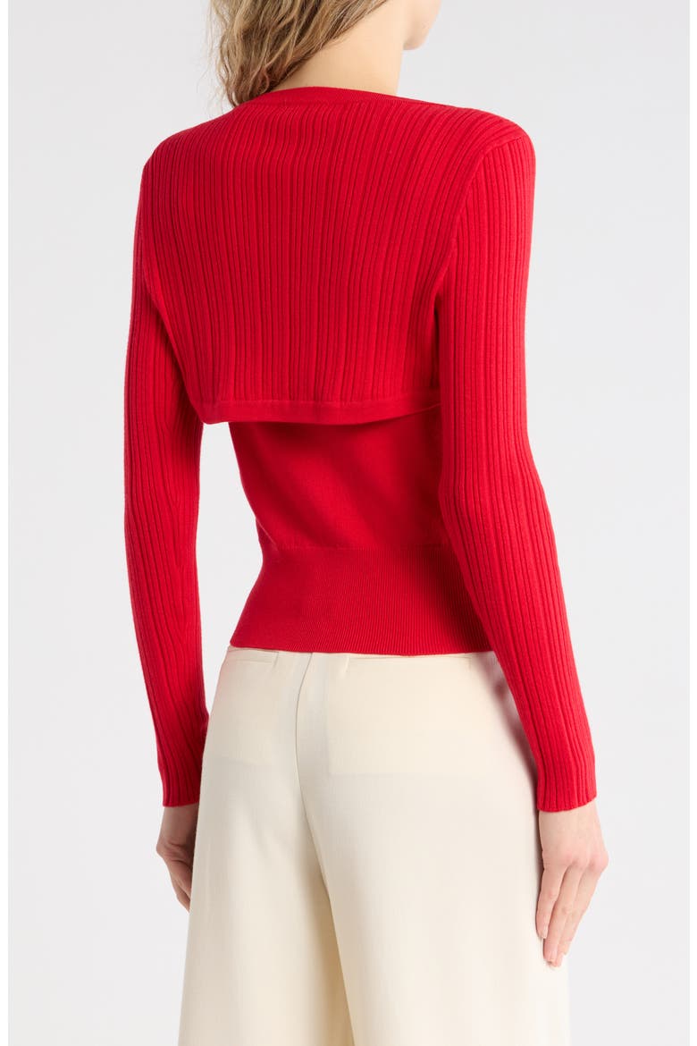Nara Tank & Shrug Set, Alternate, color, SCARLET RED