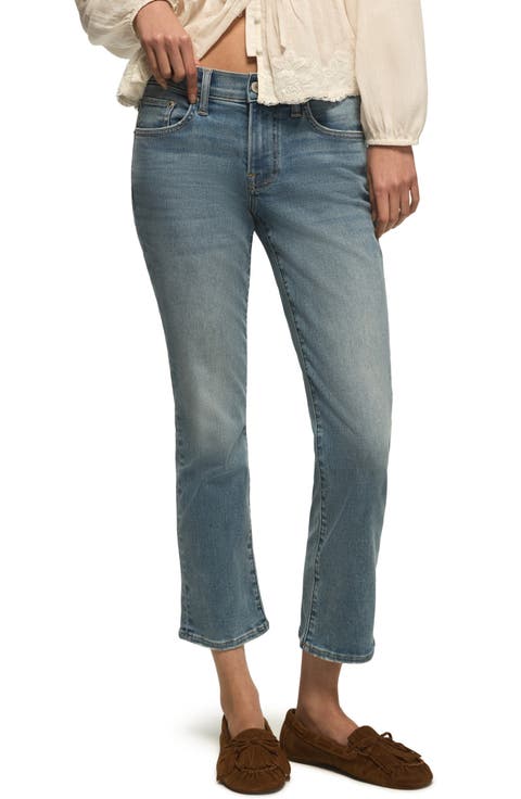 Sweet Mid Rise Crop Straight Leg Jeans
