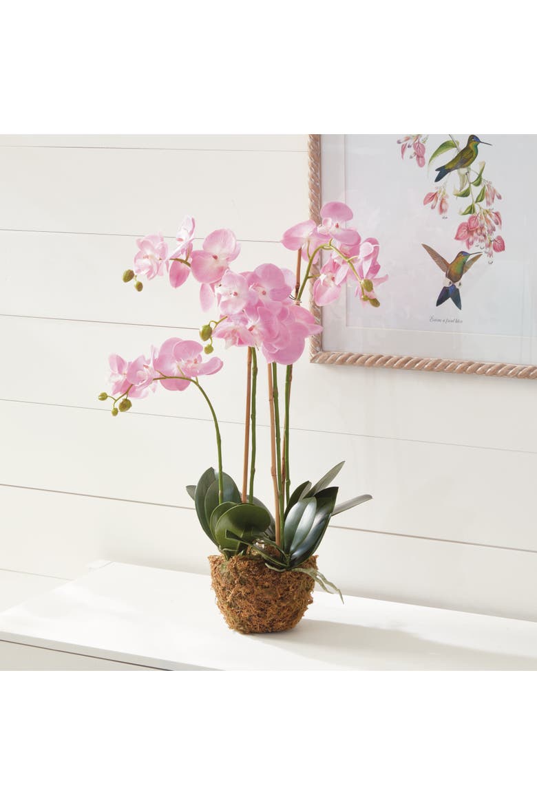 Phalaenopsis Orchid Faux (Fake) Drop-In 30", Alternate, color, Pink