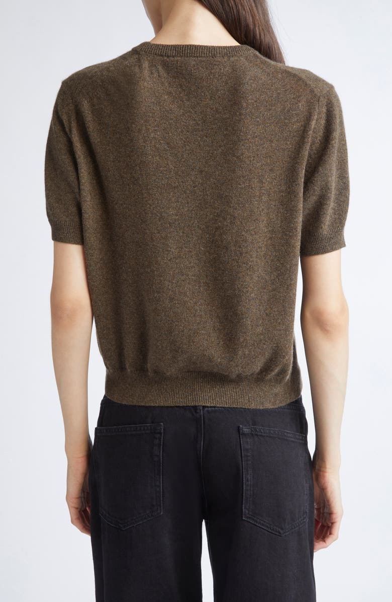 NACKIYÈ Short Sleeve Cashmere Sweater, Alternate, color, Chestnut