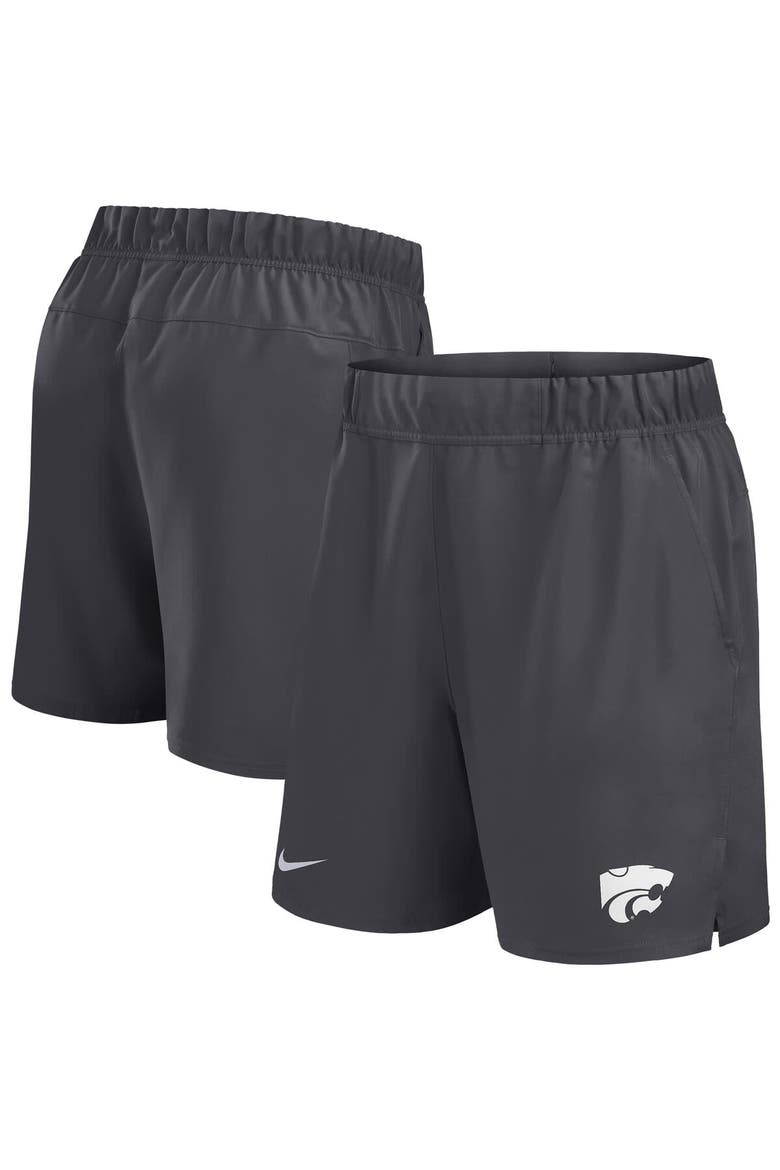 Men's Nike Anthracite Kansas State Wildcats Performance Victory Shorts, Alternate, color, Anthracite