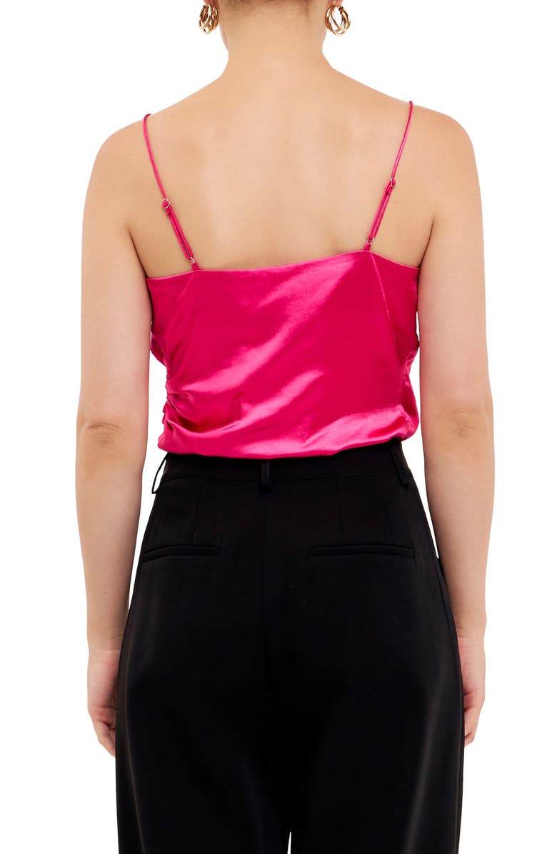 Endless Rose Satin Camisole, Alternate, color, Fuchsia