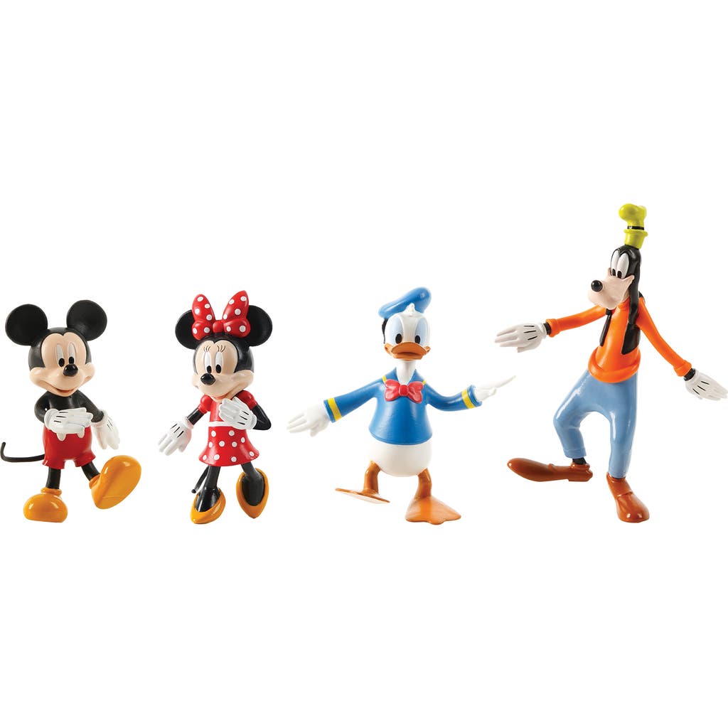 FleXfigs Mickey Mouse 4 Character Pack Disney Action Figures, Ages 3+ in Multicolored  product
