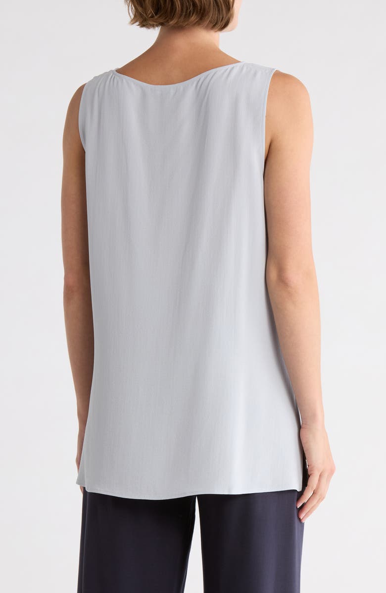 Eileen Fisher Sleeveless Silk Tunic Top, Alternate, color, India Sky