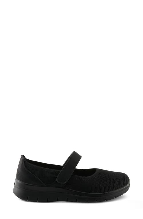 Flexus By Spring Step Stoller Mary Jane Sneaker In Black