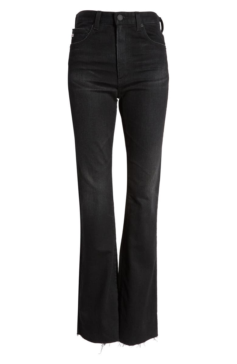 AG Alexxis High Waist Raw Hem Bootcut Jeans, Alternate, color,