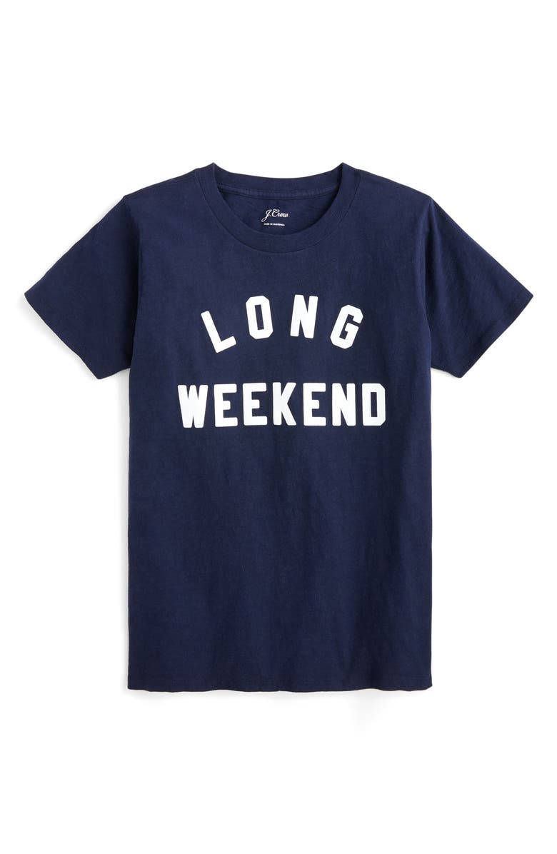 J.Crew Long Weekend Crewneck Tee, Alternate, color, 