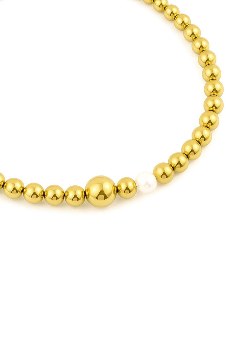 REBL Beaded Necklace, Alternate, color, Gold