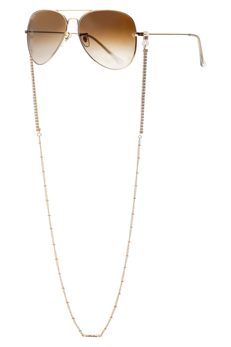 Shores Eyeglass Chain, Alternate, color, GOLD