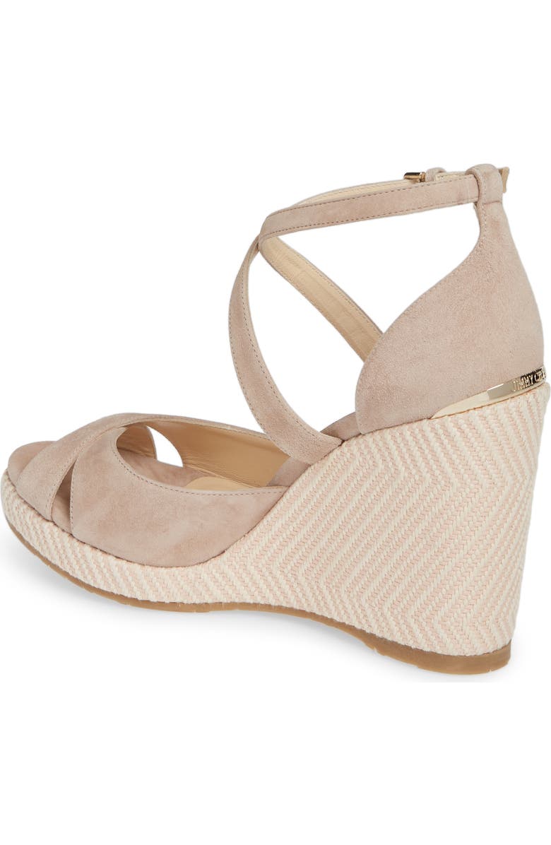 Jimmy Choo Alanah Strappy Wedge Sandal, Alternate, color,