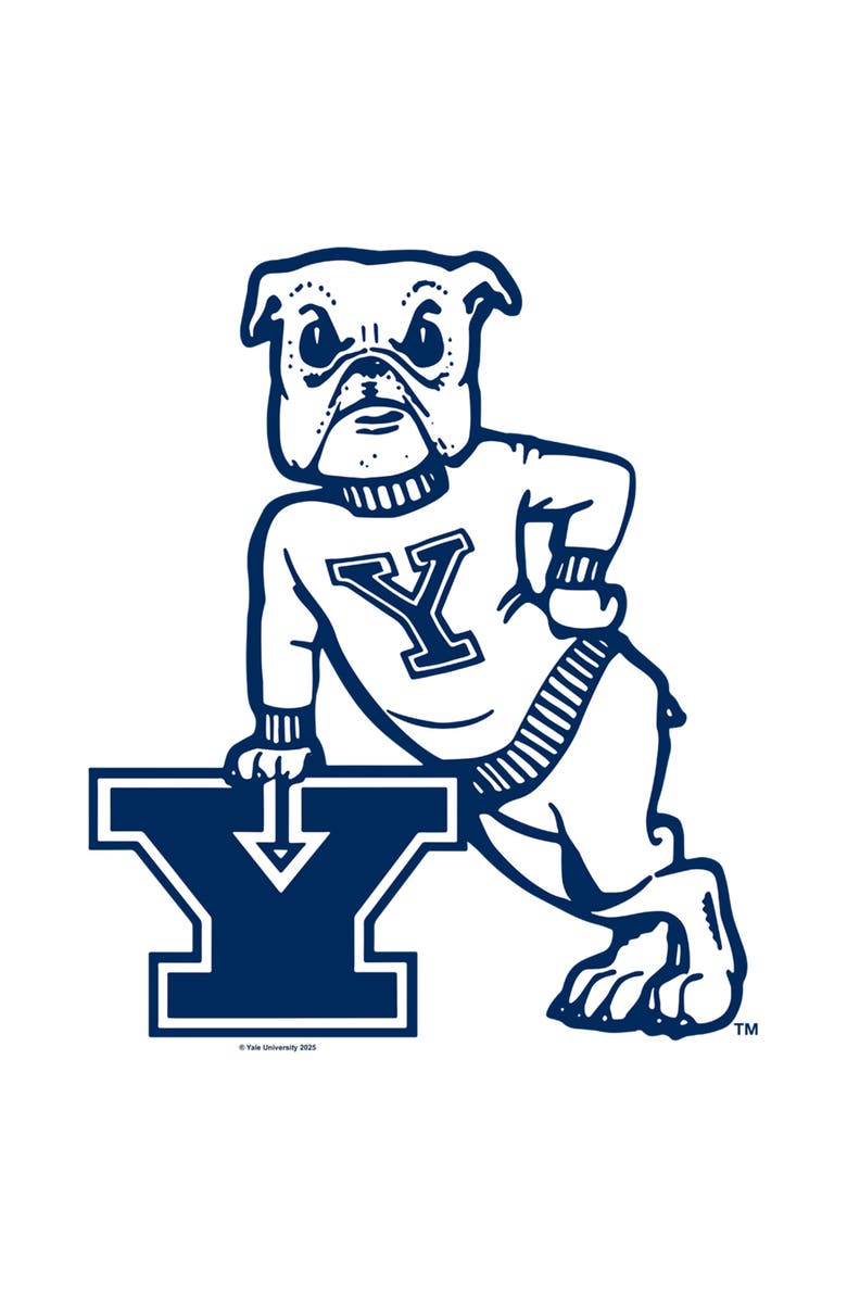 Yale University Men's Yale University Handsome Dan Pose Graphic T-Shirt, Alternate, color, White