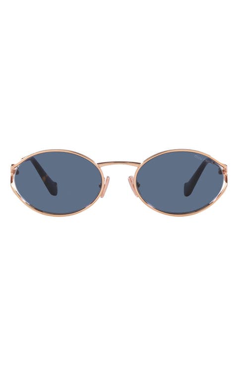 54mm Oval Sunglasses