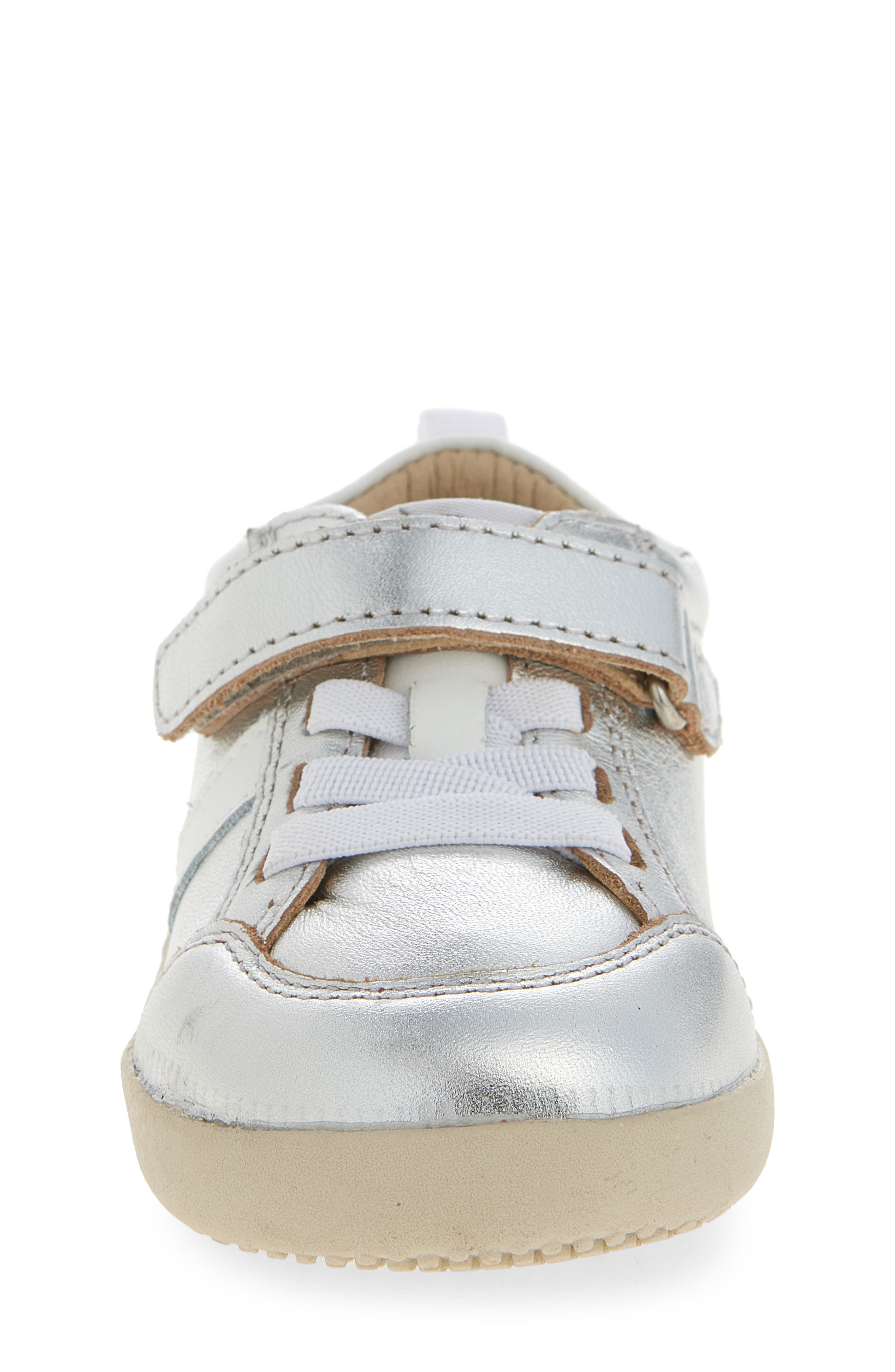 OLD SOLES Kids' 8083 Retro Sneaker, Alternate, color, Silver / Snow