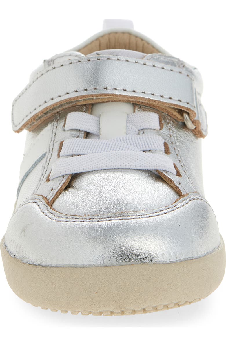 OLD SOLES Kids' 8083 Retro Sneaker, Alternate, color, Silver / Snow