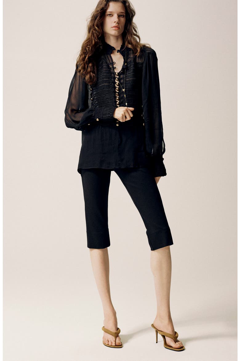Cayenne Soutache Detail Top, Alternate, color, BLACK