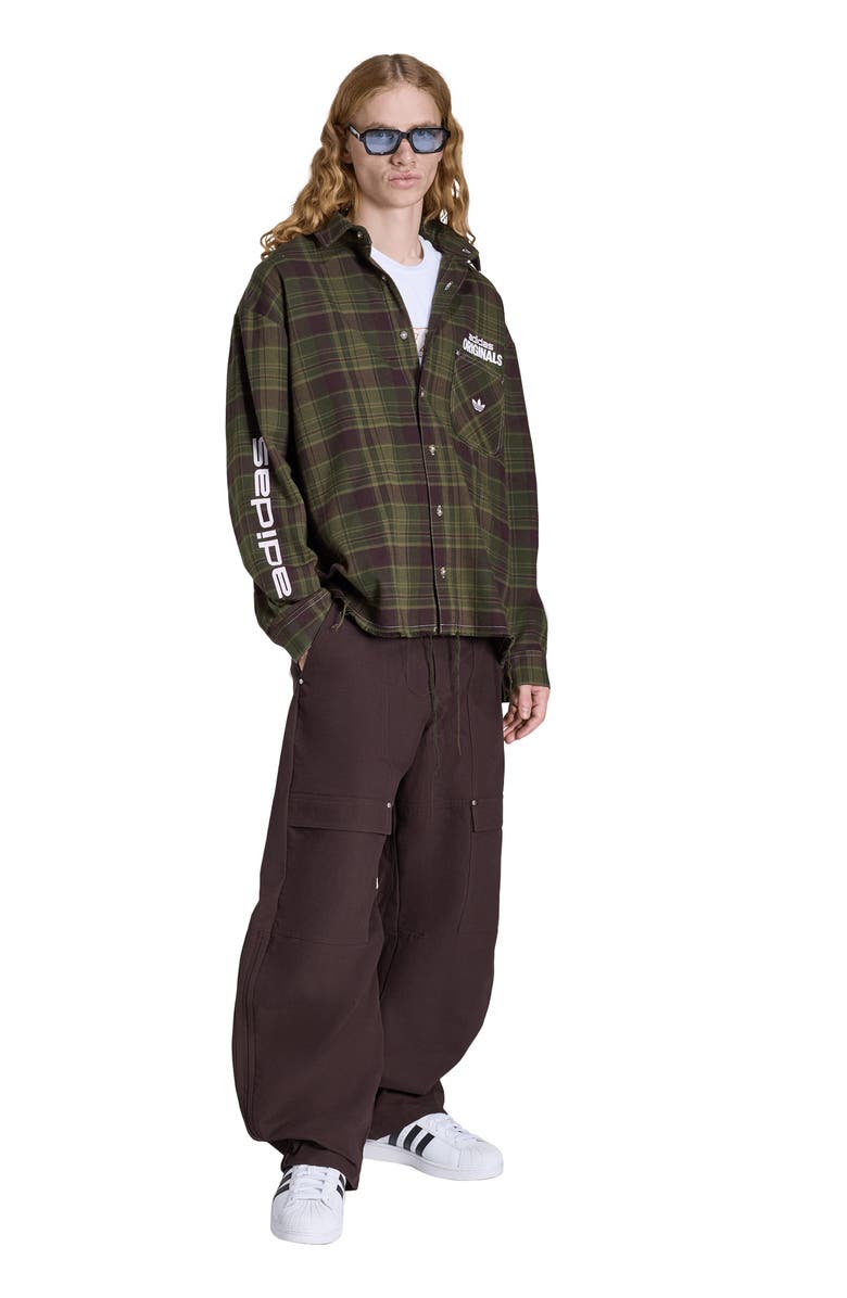 adidas Originals Loose Fit Canvas Cargo Pants, Alternate, color, 