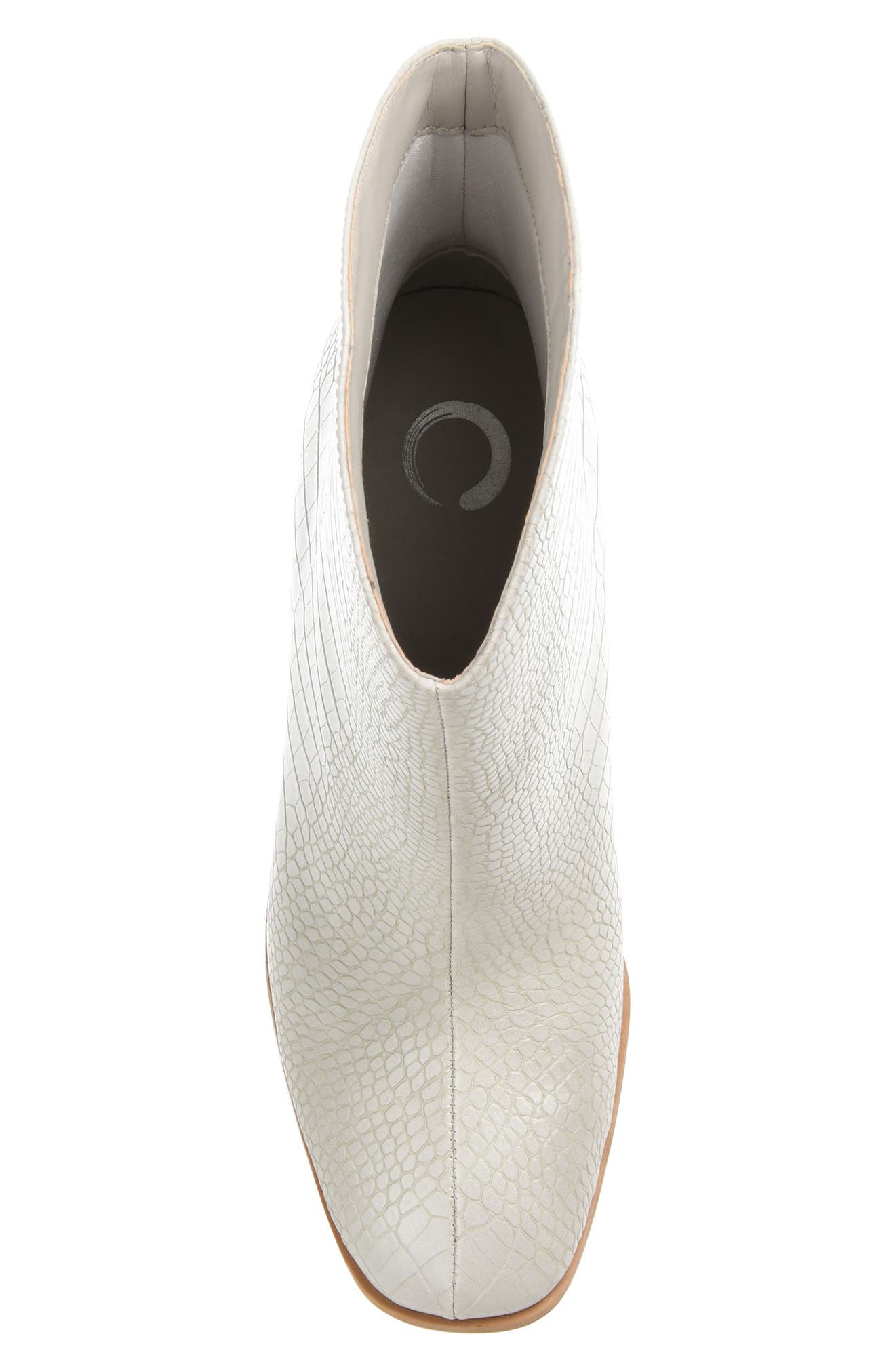 Journee Collection Brekkin Croc Embossed Western Bootie, Alternate, color, Grey