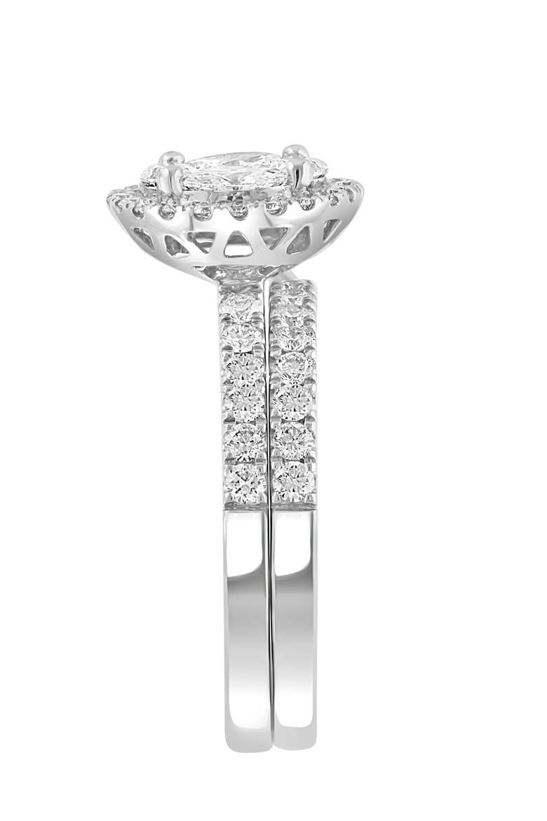 14K White Gold  Diamond Statement Ring, Alternate, color, Hematite and FW Blush Pearl