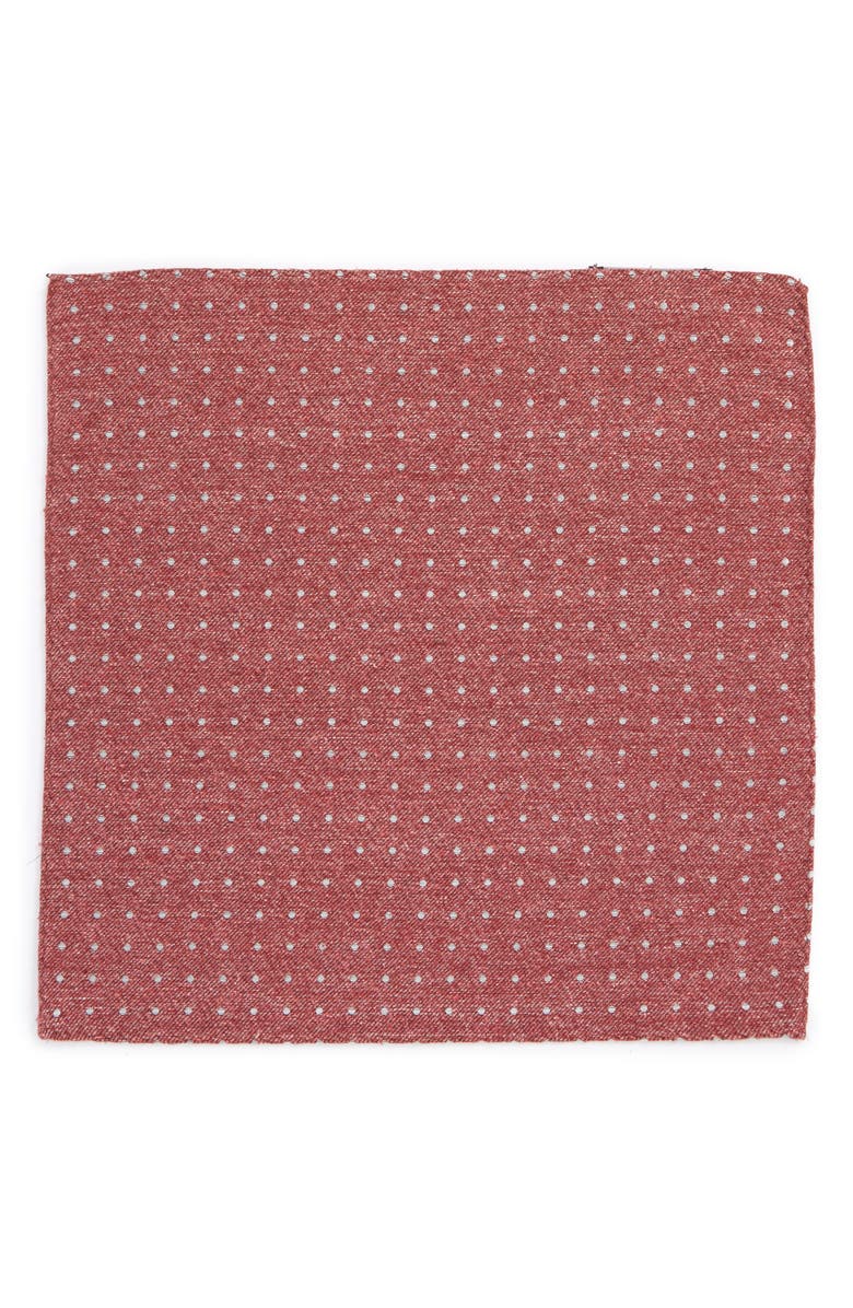 The Tie Bar Knotted Dots Silk Pocket Square, Alternate, color, 