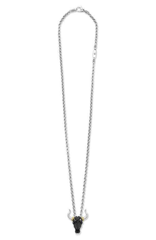 Lagos Anthem Bull Pendant Necklace In Metallic