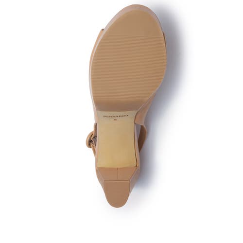 Bernardo Footwear Vega Platform Heel Sandal In Brown
