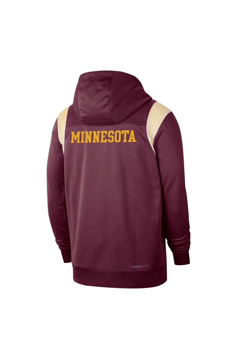 Nike Men's Nike Maroon Minnesota Golden Gophers Sideline Performance Full-Zip Hoodie, Alternate, color, 
