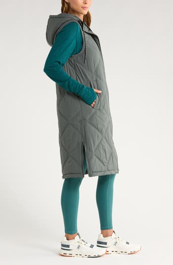 Quilted Hooded Puffer Vest