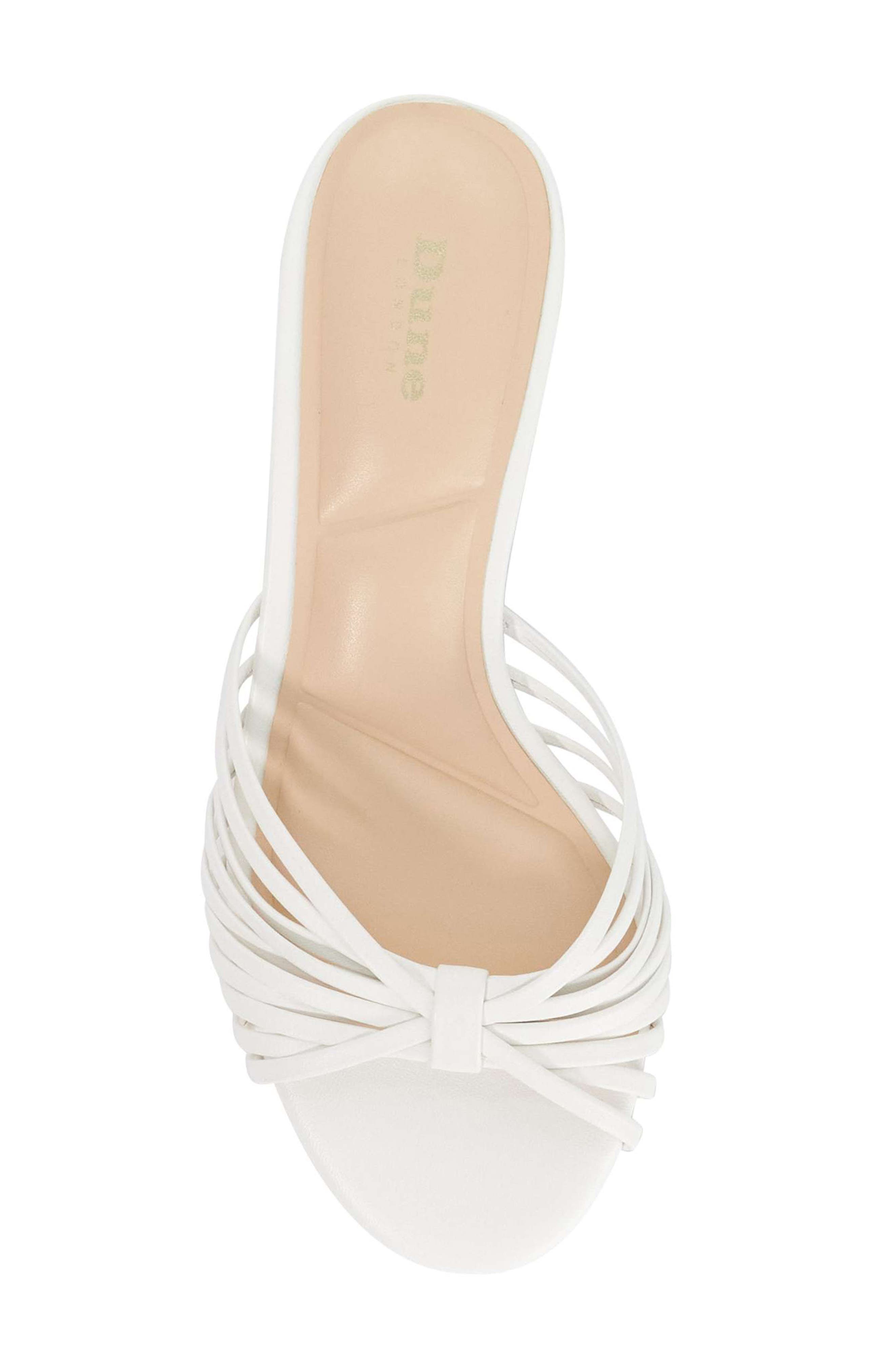 Dune London Maggie Sandal, Alternate, color, White