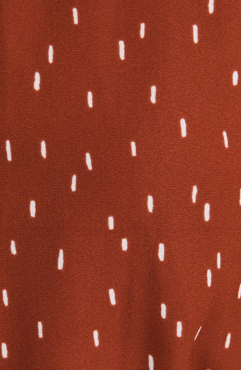 Knit and Lounge V-Neck Button Front Peplum Blouse, Alternate, color, 