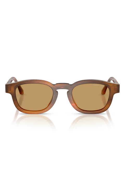 48mm Rectangle Sunglasses