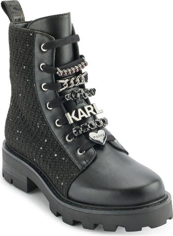 Karl Lagerfeld Paris*Mela コンバットブーツ KARL LAGERFELD PARIS Mela Combat Boot (Women) | Nordstrom