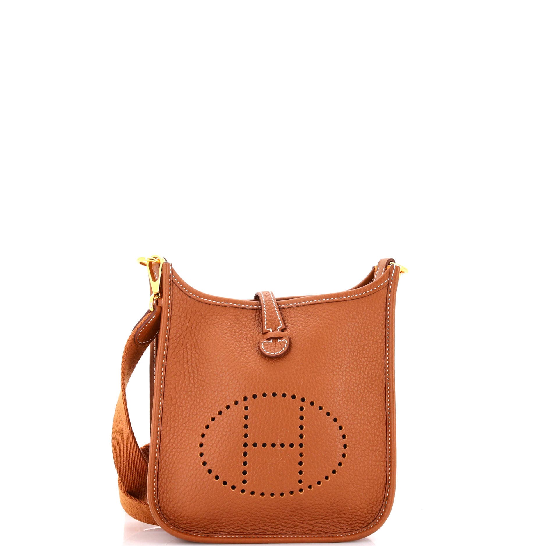 Pre-Owned Hermes Evelyne Bag Gen III Clemence TPM, Main, color, Gold