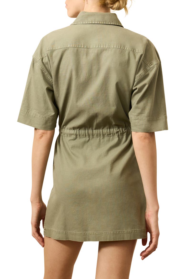 Stretch Cotton Twill Dress, Alternate, color, COASTAL SAGE