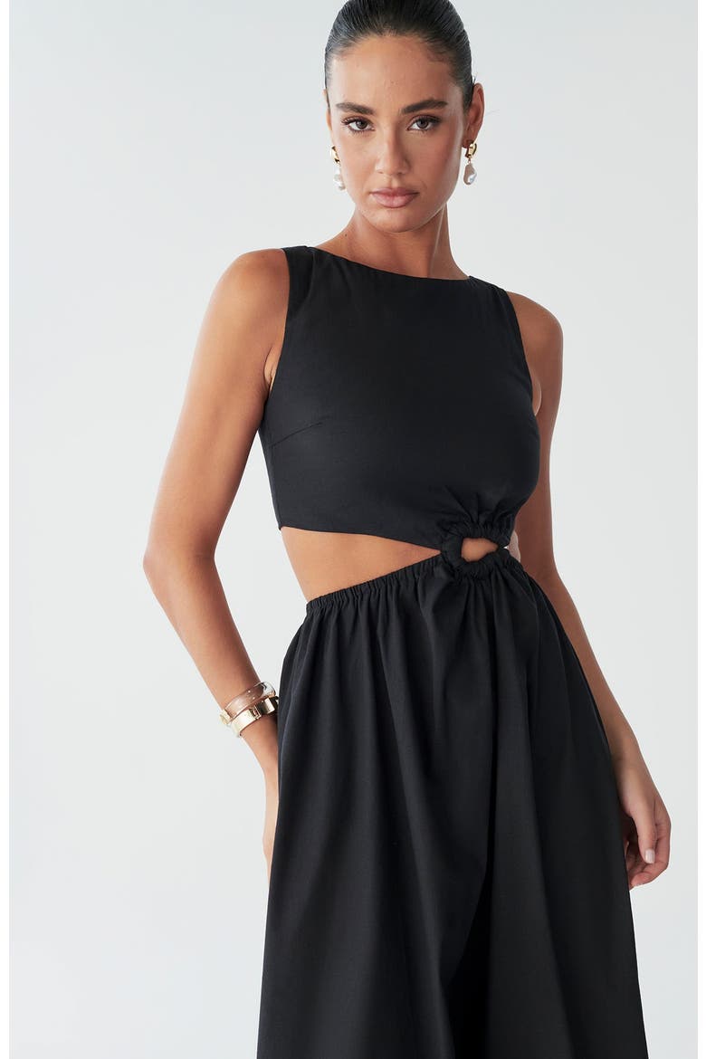 Maria Maxi Dress, Alternate, color, Black