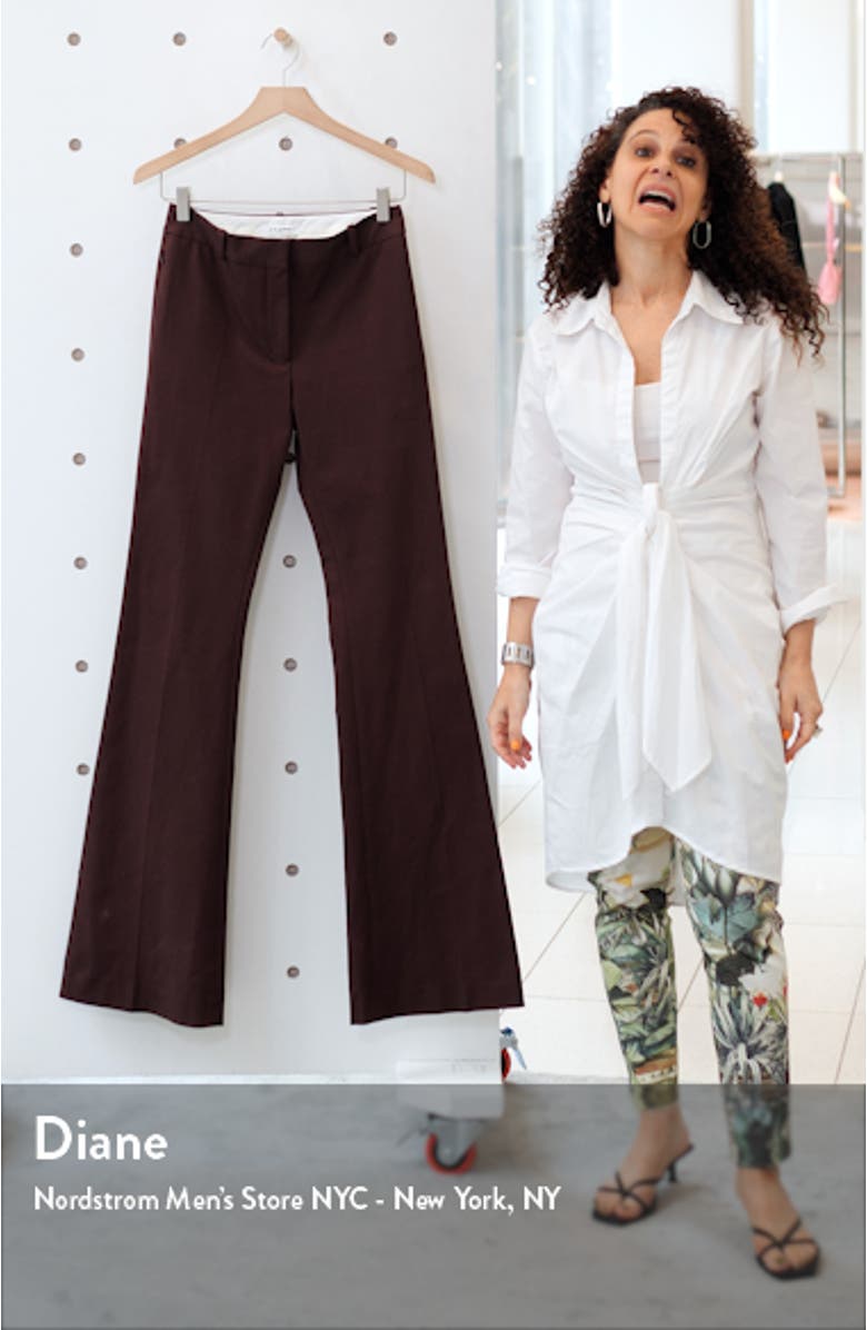 Le High Flare Stretch Cotton Trouser Pants, sales video thumbnail