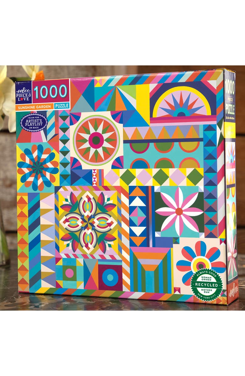 eeBoo Piece and Love Sunshine Garden 1000 Piece Puzzle, Alternate, color, 