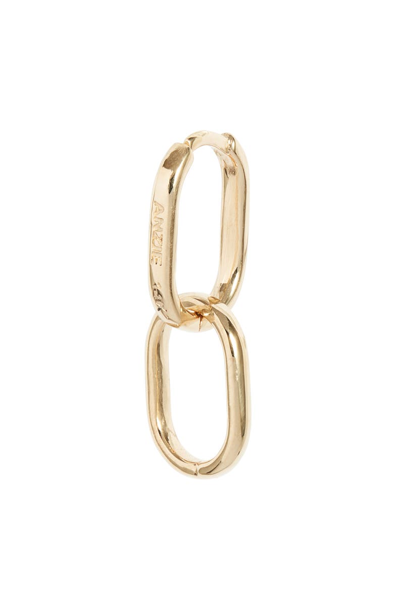 Anzie Double Paper Clip Hoop Earrings, Alternate, color, Gold