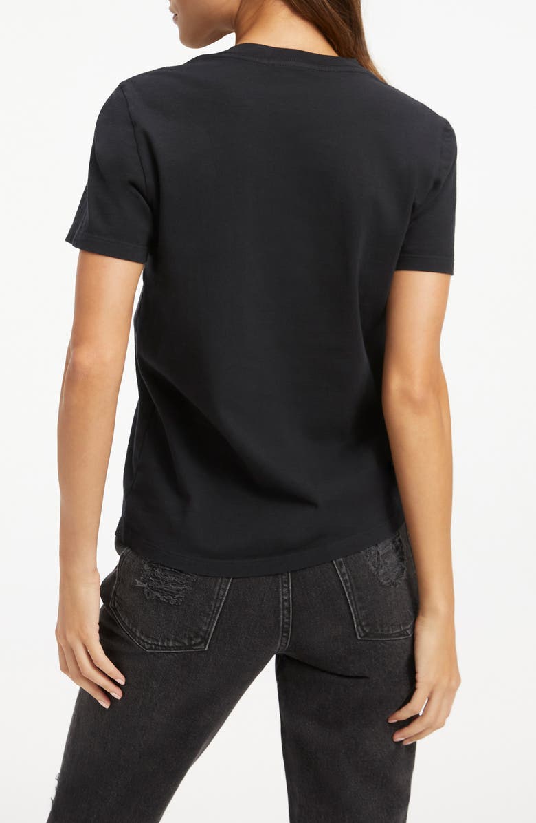 Good American Classic Cotton T-Shirt, Alternate, color, Black001