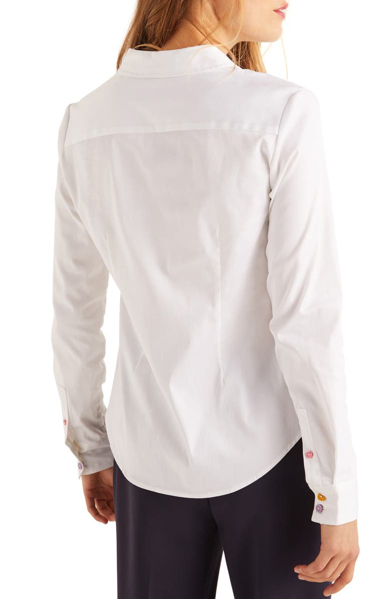 Boden Grace Rainbow Button Front Blouse, Alternate, color,