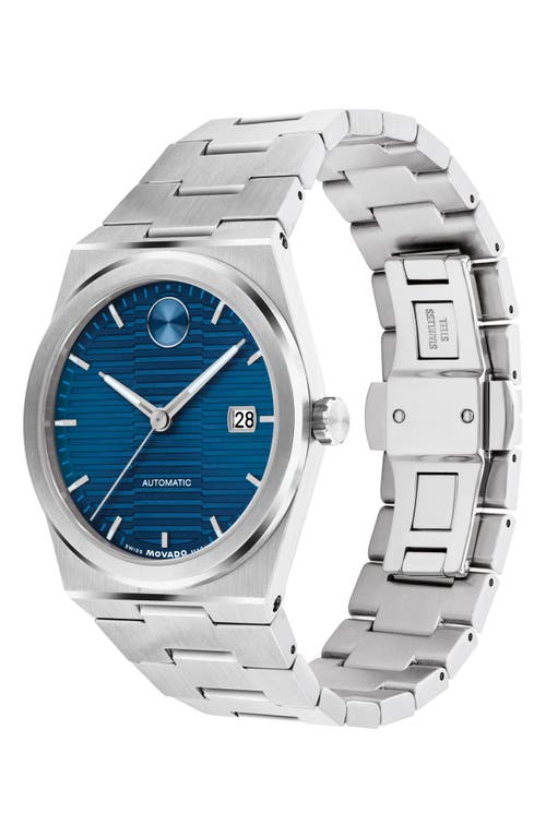 Movado Men's Bold Quest Swiss Automatic Stainless-steel Watch, 39mm In Blue