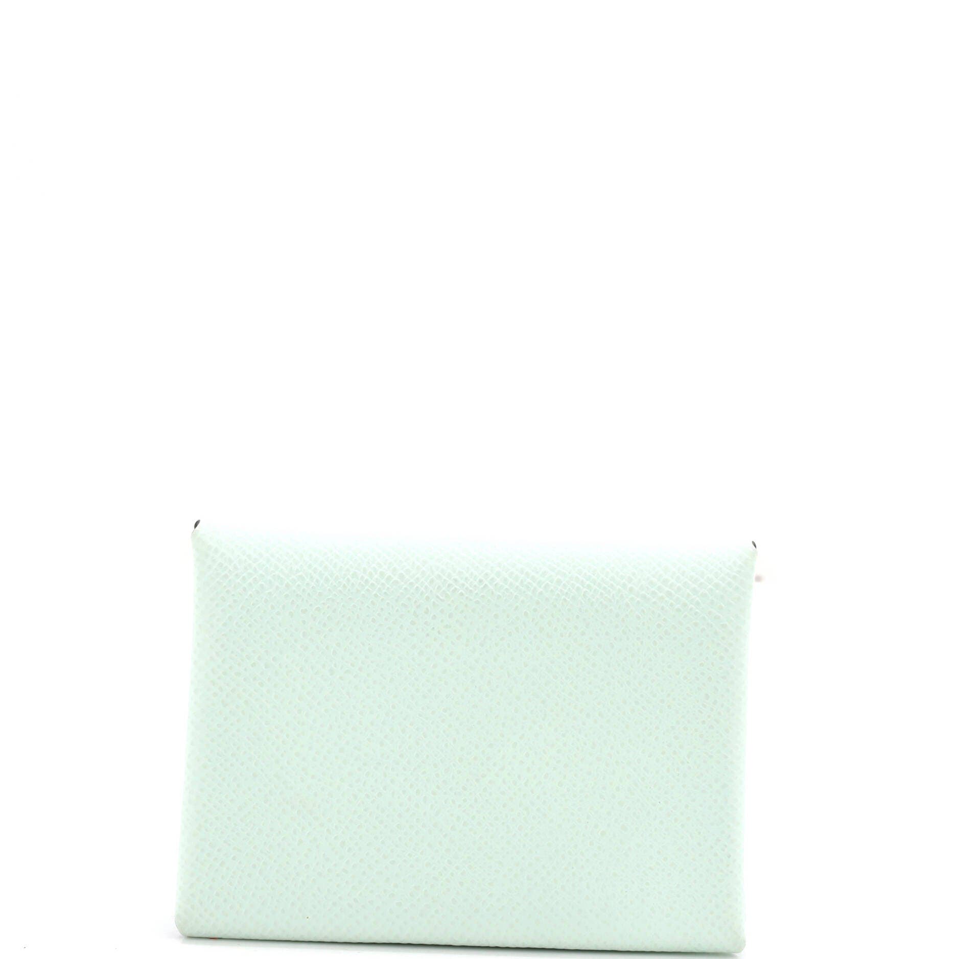 Calvi Duo Card Holder Epsom, Main, color, Green