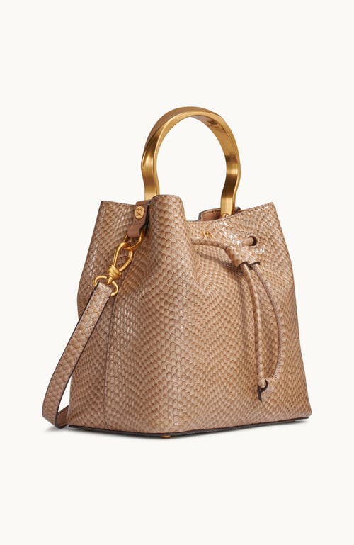 Donna Karan New York Lawrence Snake Bucket In Brown