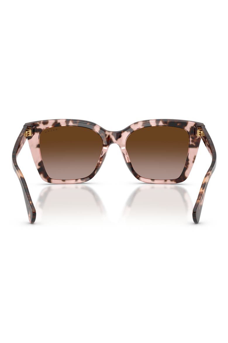 53mm Square Sunglasses, Alternate, color, PINK HAVANA / GRADIENT BROWN