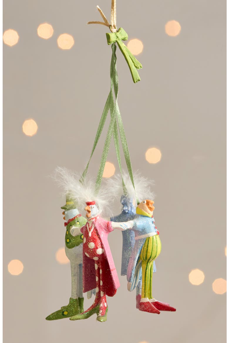 Patience Brewster 12 Days of Christmas 4 Calling Birds Ornament, Alternate, color, MULTI
