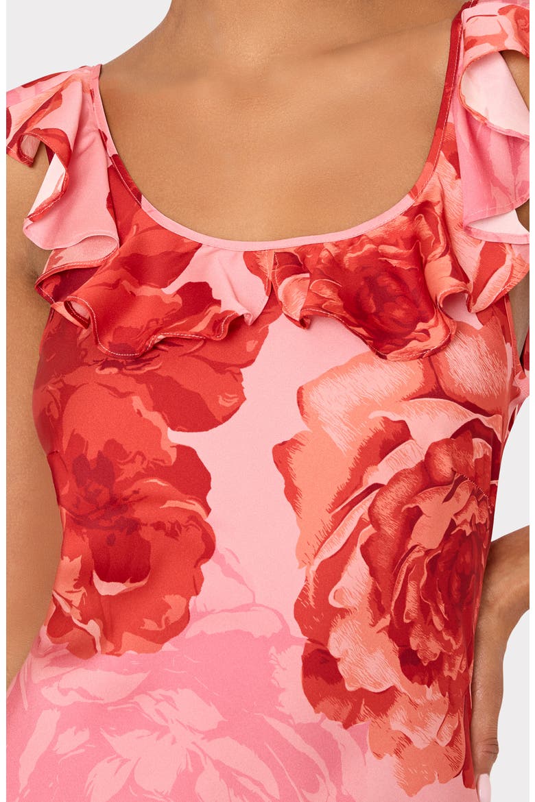 Scarlett Print Ruffle Maxi Dress, Alternate, color, PINK MULTI