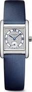 Longines Mini DolceVita Diamond Leather Strap Watch, 21.5mm x 29mm