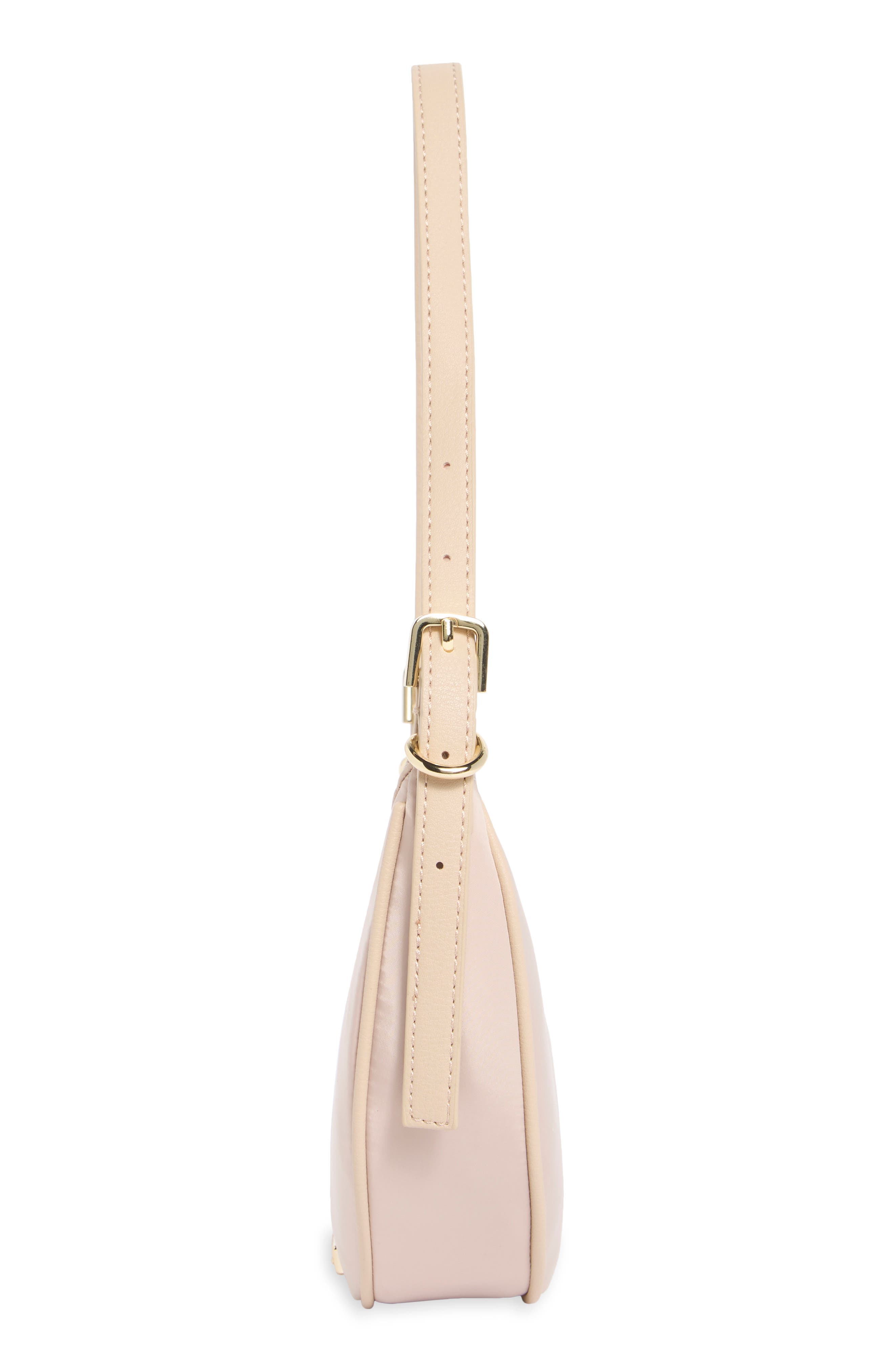 Crescent Shoulder Bag, Alternate, color, TAUPE